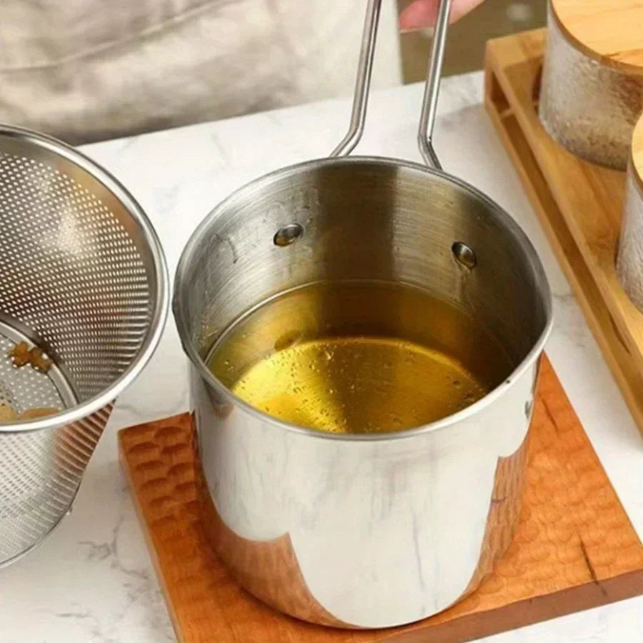 Frituregryde 1200ML med si - kompakt 304 rustfrit stål - Standard Titel - Home & Garden > Kitchen & Dining - {{ product_tags }