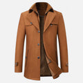 Ancienne Monde | Herre Trenchcoat Uld Dobbelt Lynlås Krave