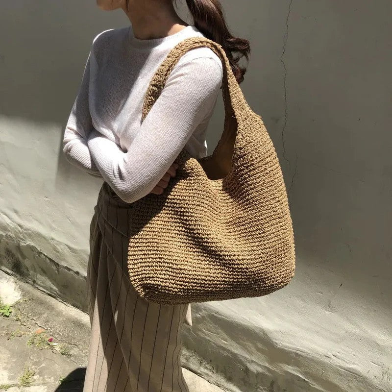 Veala | Natural Splendour Wood Håndtaske til kvinder - Beige - bags - {{ product_tags }