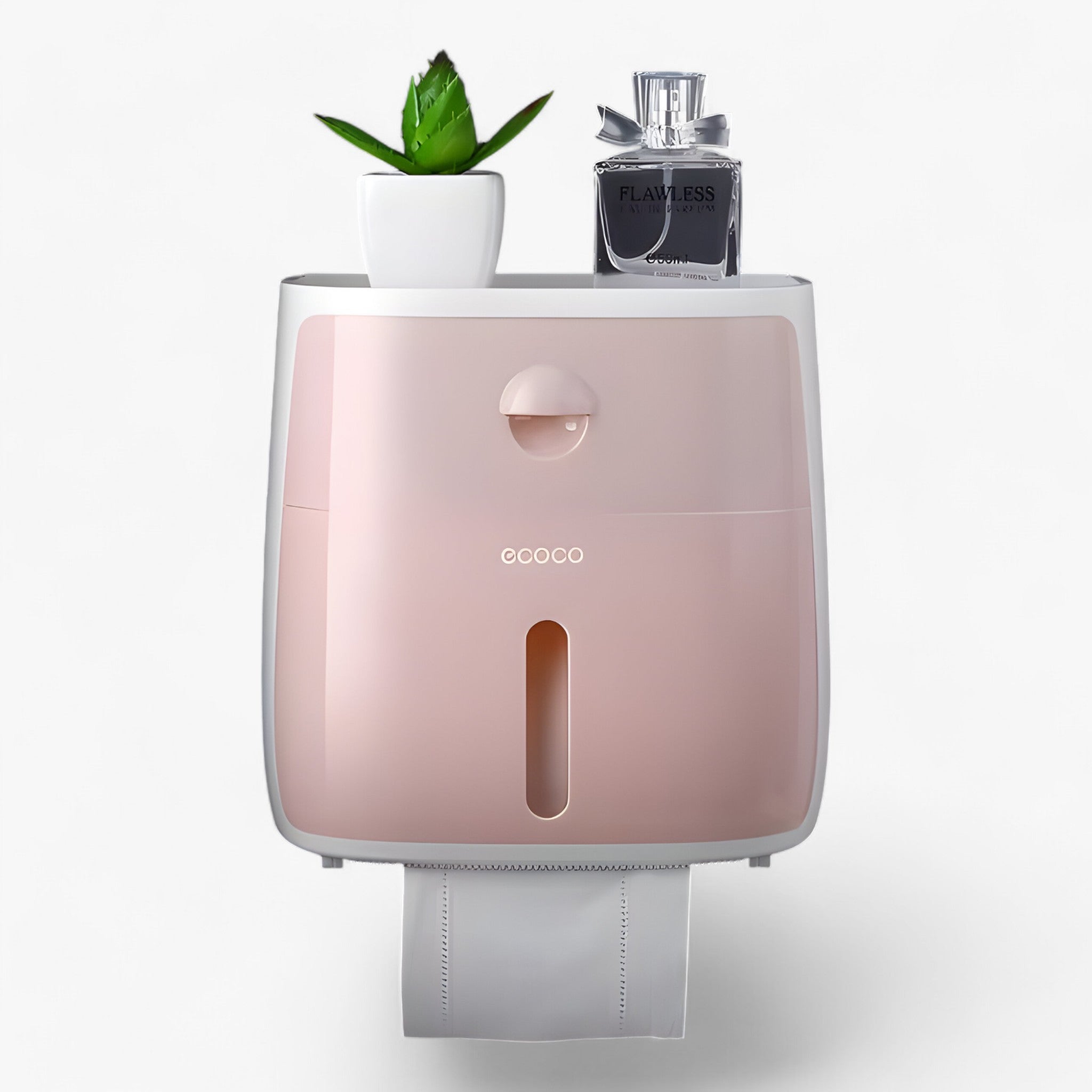 Toalettrulleholder | Vandtæt dispenser - Opbevaringsløsning til badeværelset - D-Rosa - house & garden - {{ product_tags }