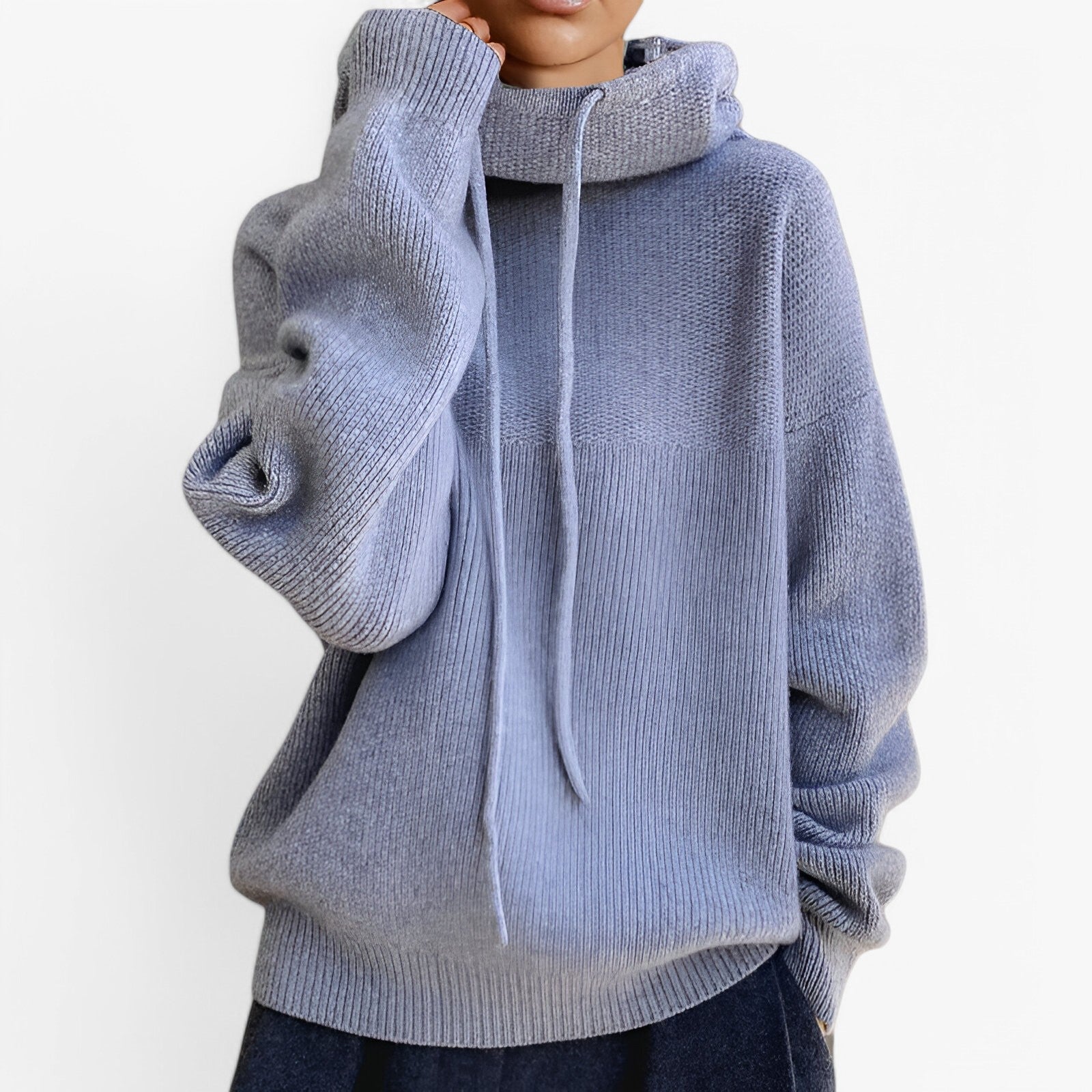Irene | Striktrøje med høj krave - Elegant og hyggelig - - women's fashion - {{ product_tags }