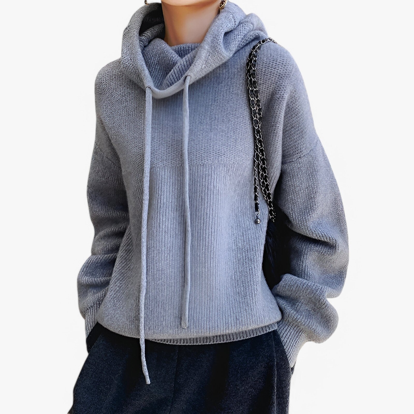 Irene | Striktrøje med høj krave - Elegant og hyggelig - - women's fashion - {{ product_tags }