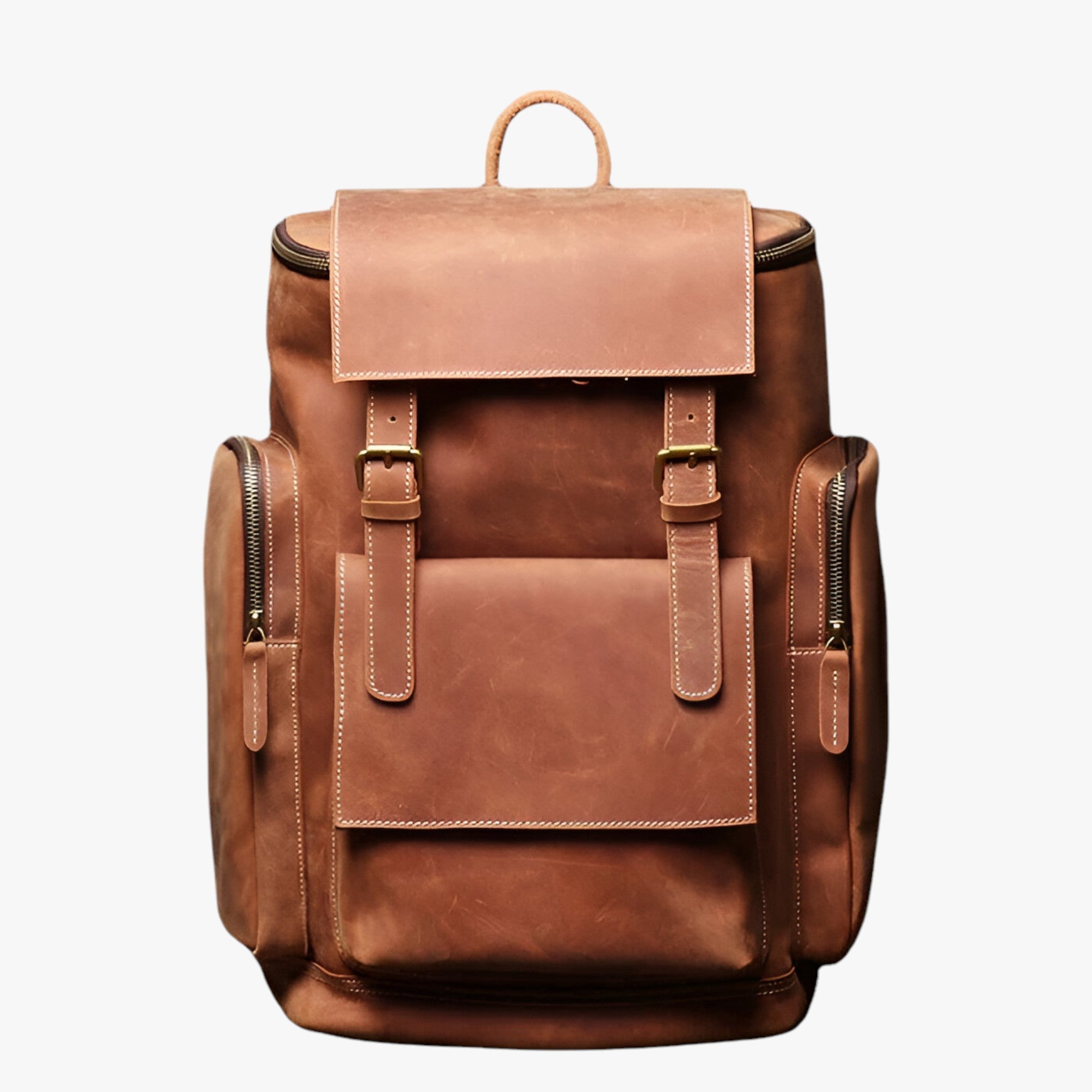 Dario | Læderrygsæk med rum til bærbar computer - - bags - {{ product_tags }