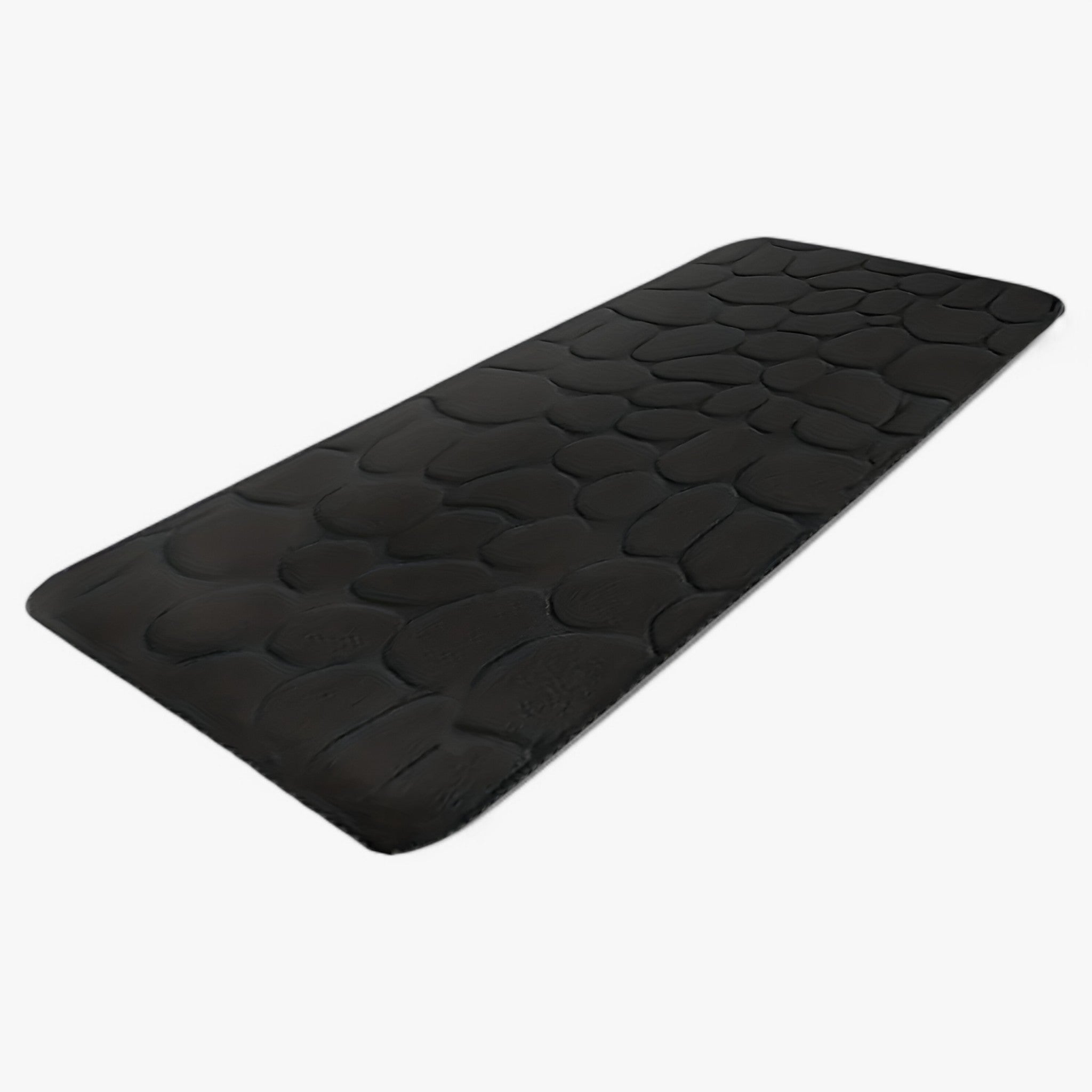 Sophie | Stor bademåtte med lange striber - kan vaskes i maskine - Sort 50x120cm - Sophie | Stor bademåtte med lange striber - kan vaskes i maskine- €25 - {{ product_tags }