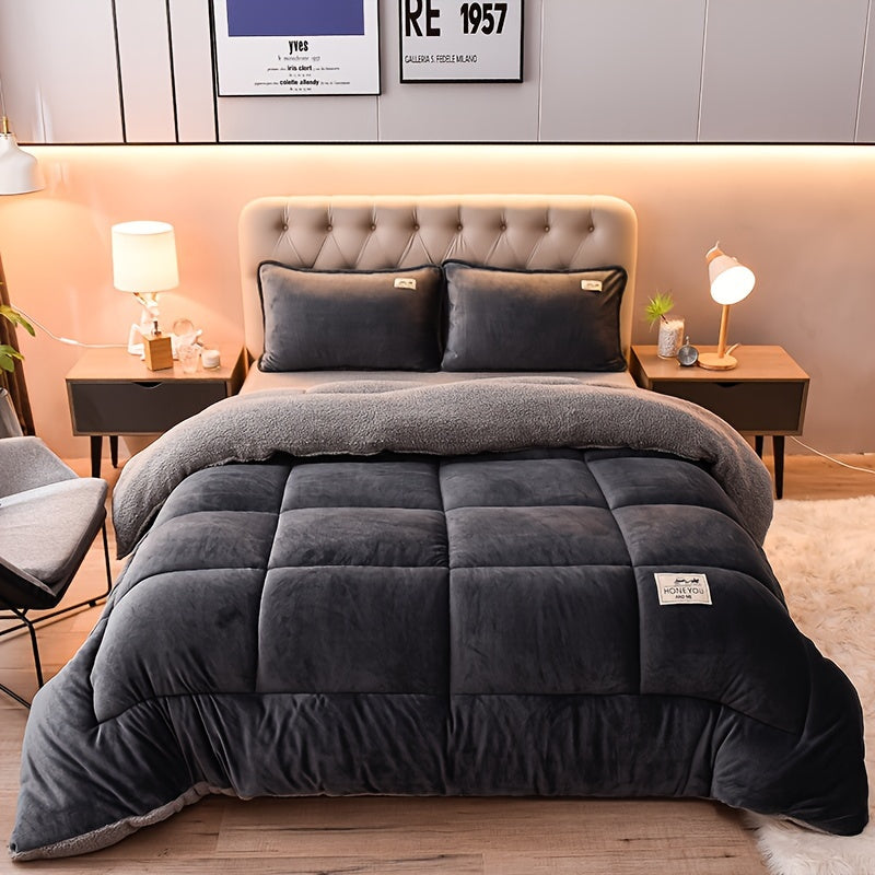 Dobbeltsidet Sherpa Fleecetæppe - Tykt & Blødt - - Home Decor - {{ product_tags }