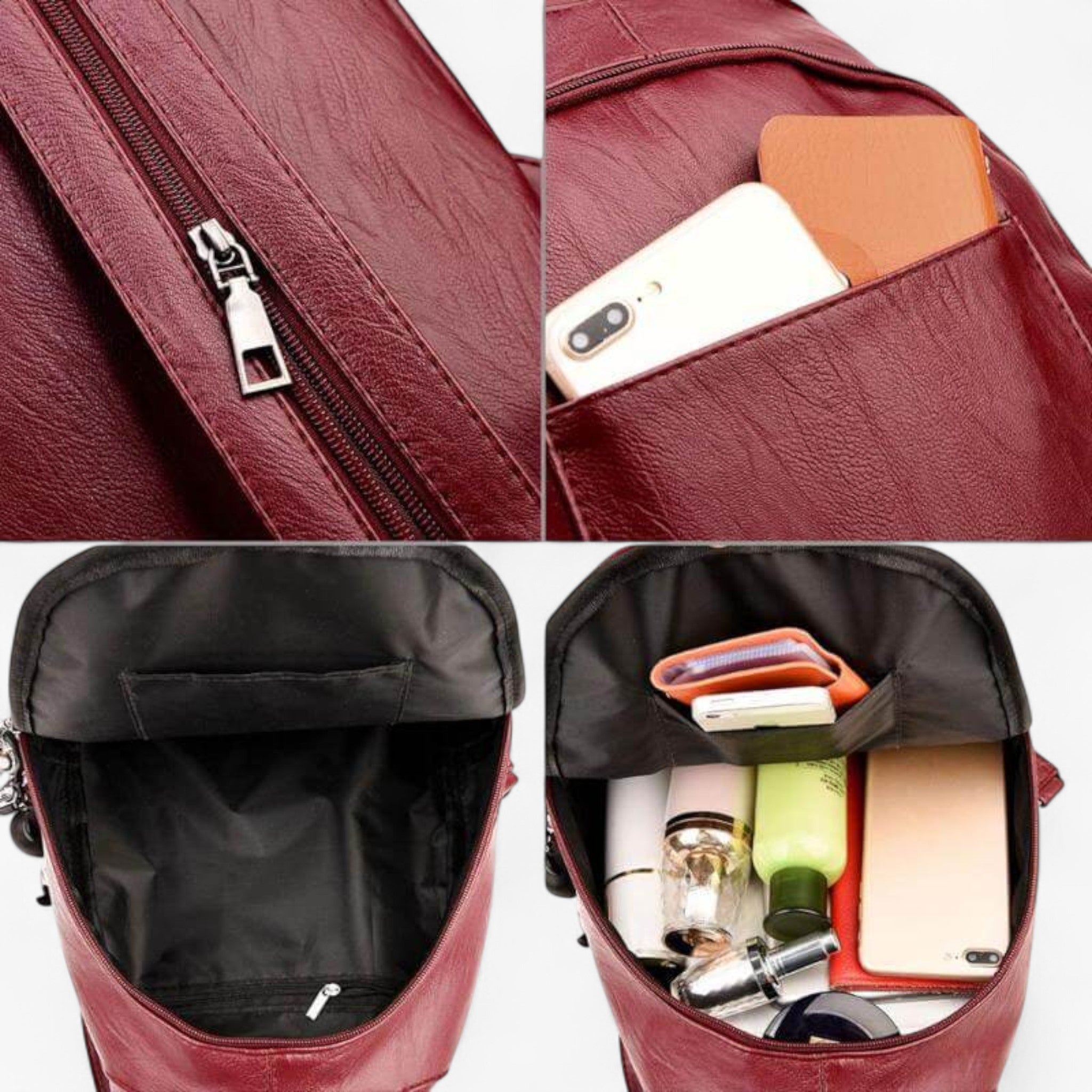 Veala | Elegant og chic læderrygsæk - - bags - {{ product_tags }