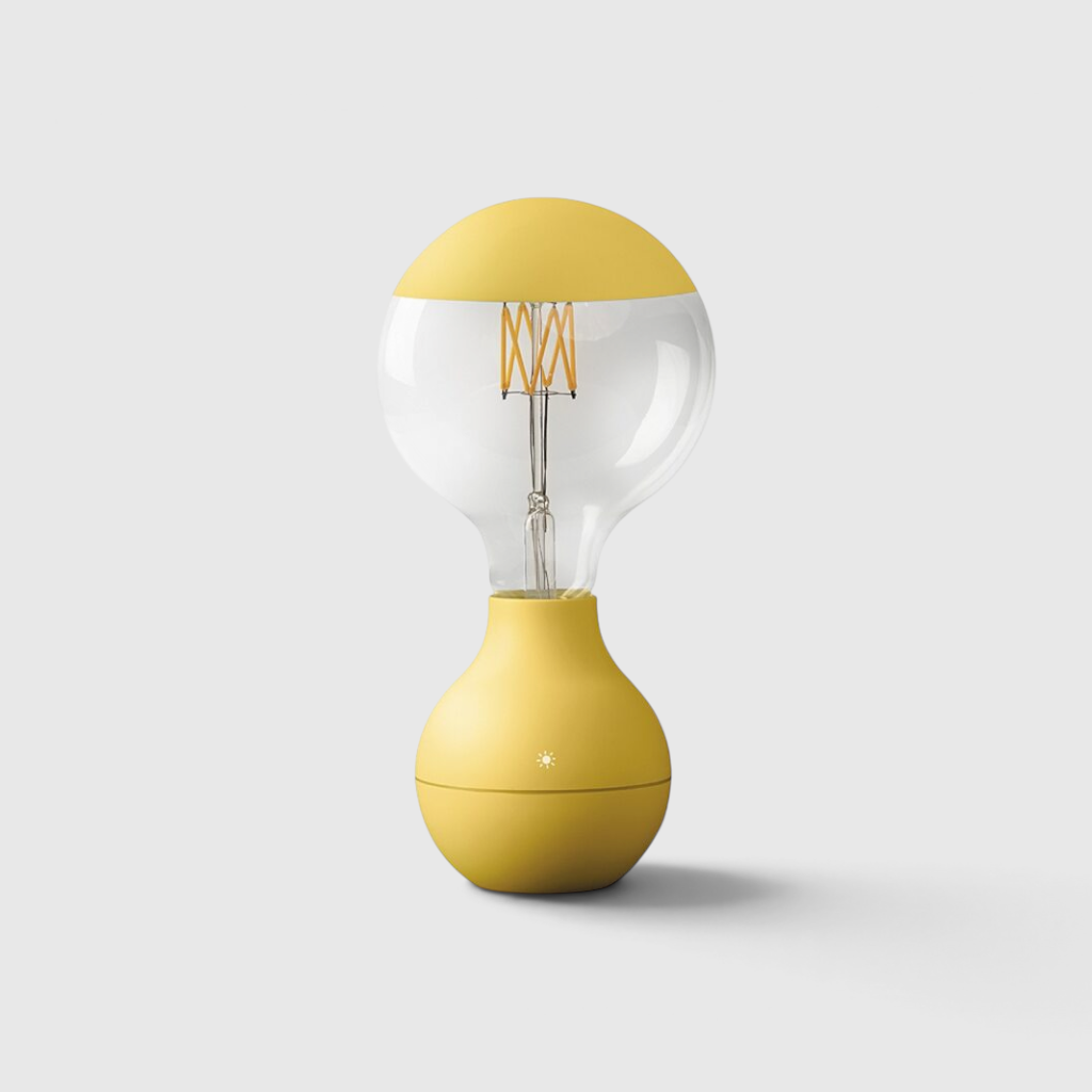 Ledningsfri Glødetråd-pære Bordlampe – Genopladelig Touch-dæmp Stemningsbelysning - Gul - Cordless Table Lamp - {{ product_tags }
