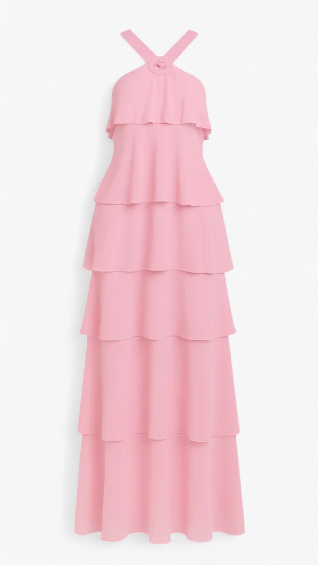Isabeau | Turtleneck kjole med lagdelte 3D-blomster - Rosa - women's fashion - {{ product_tags }