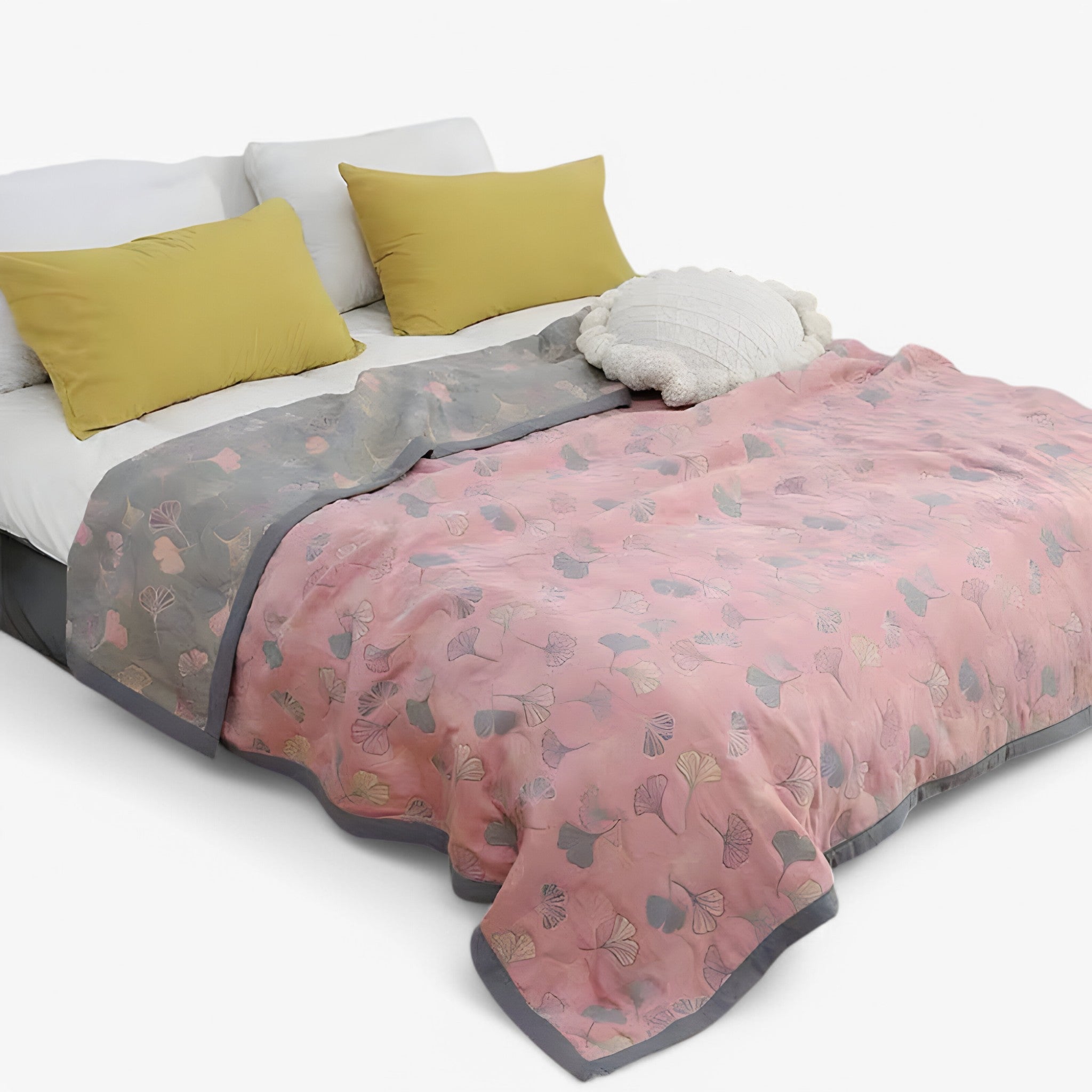 Harry | Vendbar Dynebetræk i Bomuld - Rosa-Grå - house & garden - {{ product_tags }