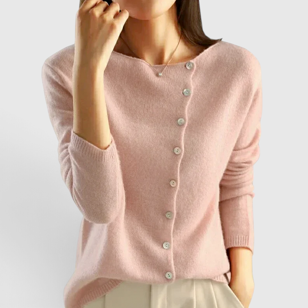 Dame Elegant Uldcardigan - Let Lagvisningsstykke