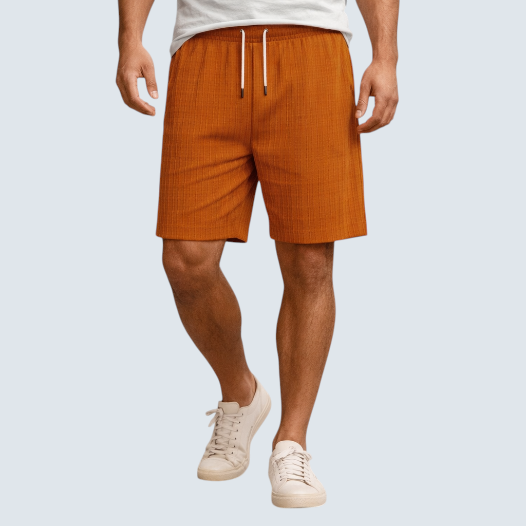 Korte Hør Herrebukser, Regular Fit, Åndbar, Sommer, Casual