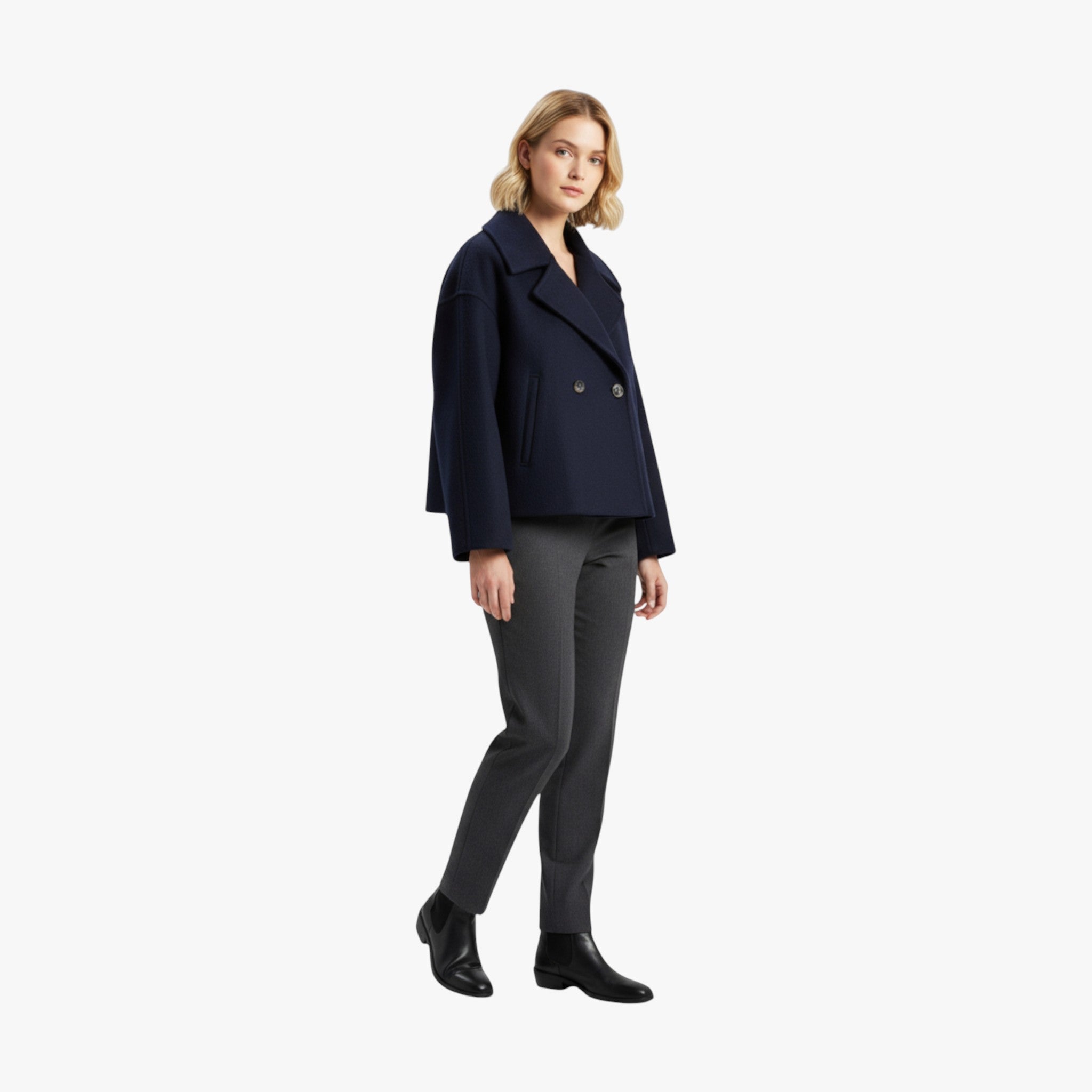 Estelle | Kort uldjakke – Elegant varme - - coats - {{ product_tags }