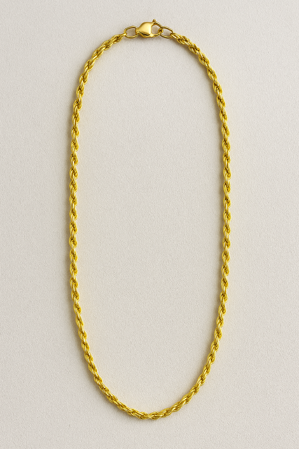 Finn | Halskæde i rustfrit stål i reb - Guld - Finn | Halskæde i rustfrit stål i reb - €25 - {{ product_tags }