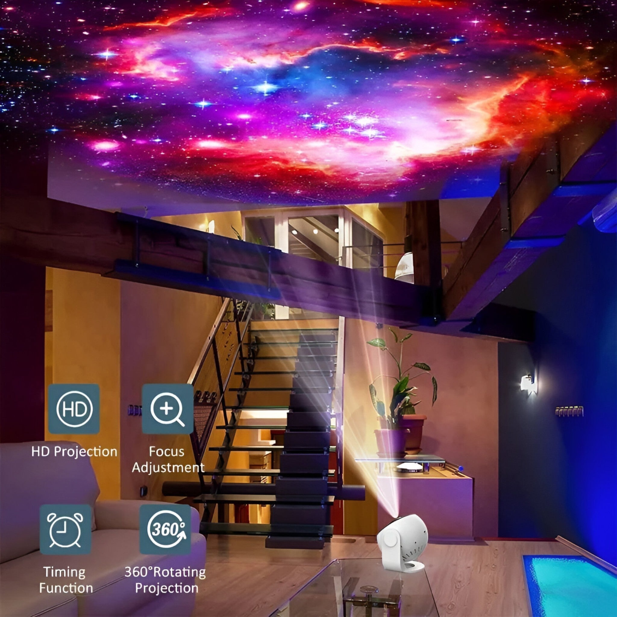 CosmoGlow | Stjernehimmelprojektor - Magisk og afslappende - - gadgets - {{ product_tags }