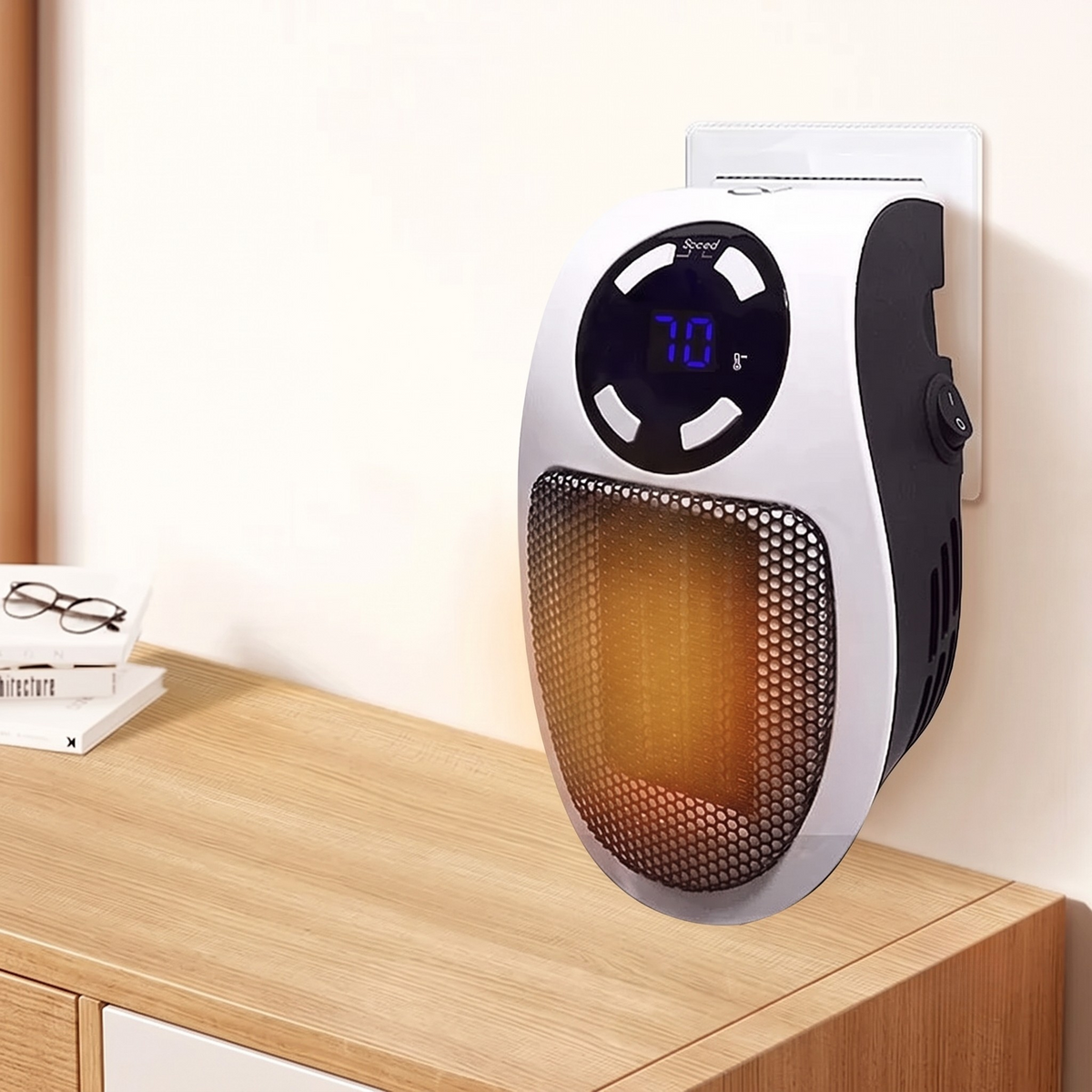 HeatPlug Mini Stikkontakt Varmeapparat - - Space Heaters - {{ product_tags }
