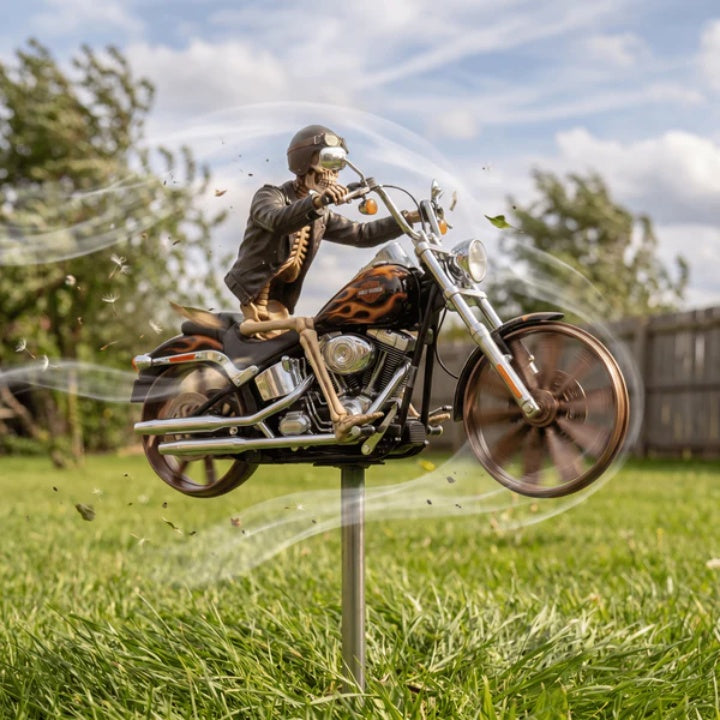 Kranie-rytter Motorcykel Have-vindhjul
