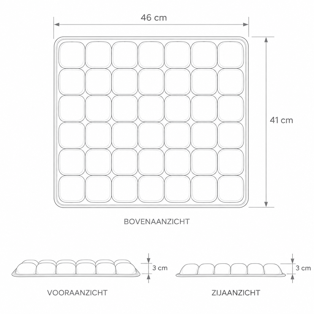 Oppustelig Sædepude - Ergonomisk Luftpude med 36 Luftceller - - Meubelen > Stoelaccessoires - {{ product_tags }