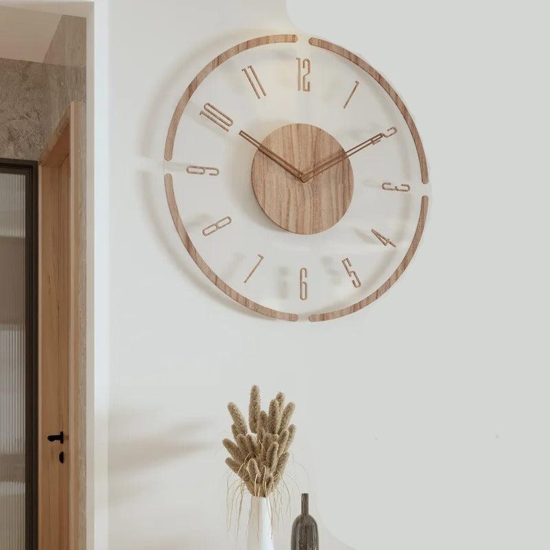 Minimalistisk Træ Vægur – Rent Design, Bestseller