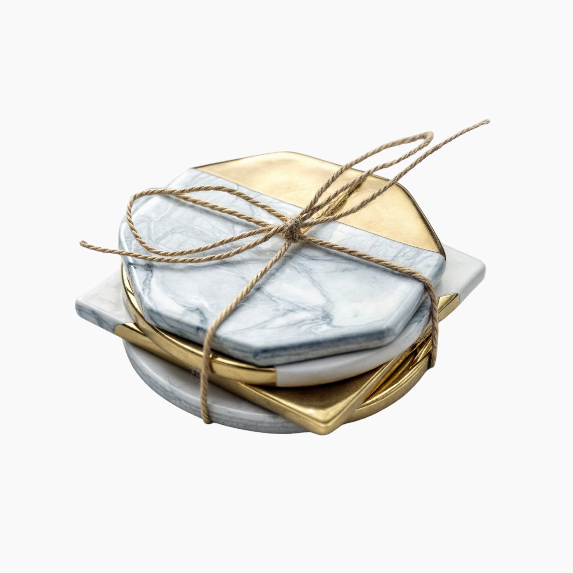 Underlægsæt i elfenbensfarvet marmor | Elegante og holdbare underlægsætter - - house & garden - {{ product_tags }