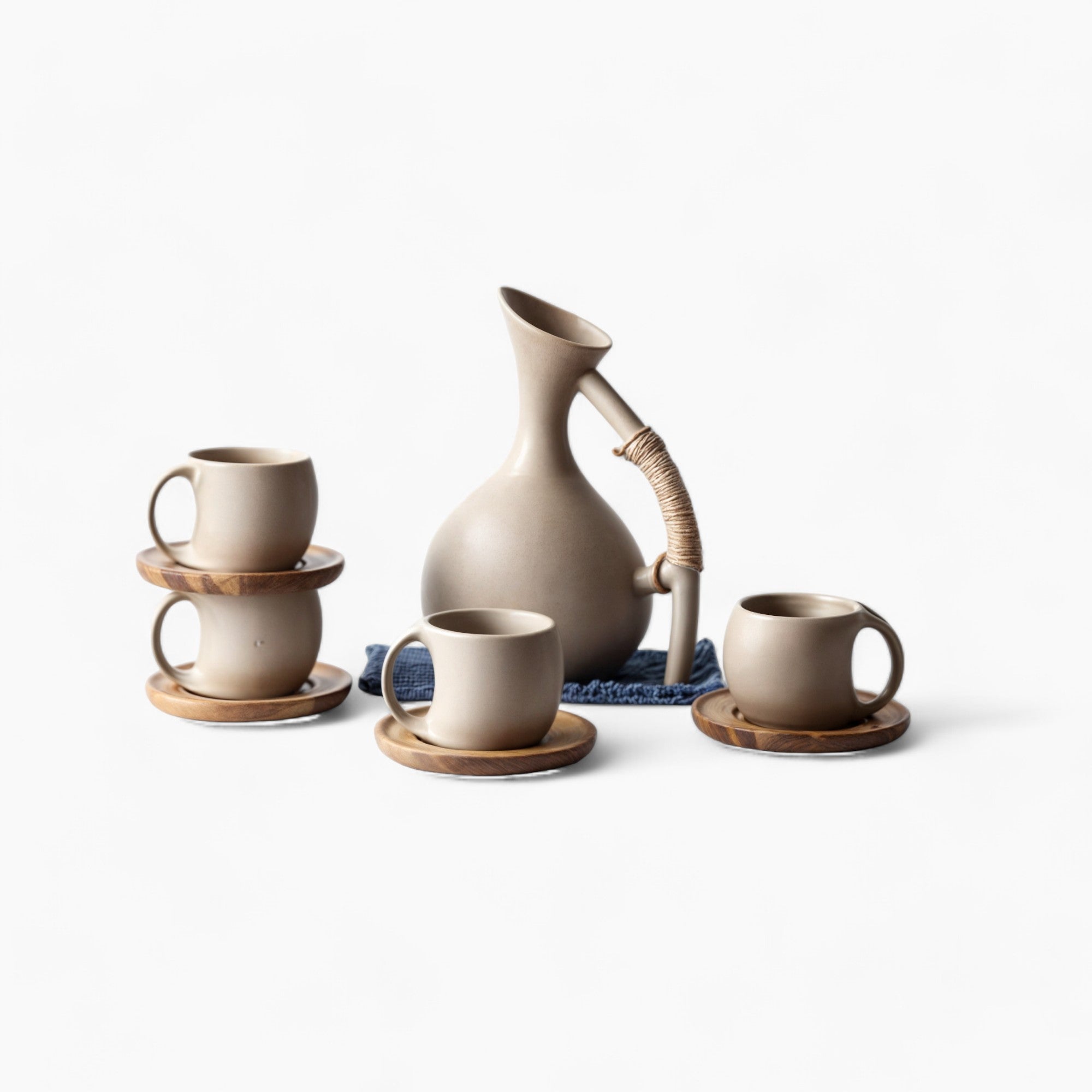 Håndlavede keramikmugs | Moderne organisk drikkegods - 4 Tassar - house & garden - {{ product_tags }