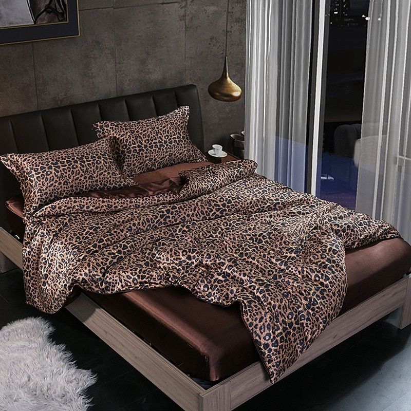 Bea | Luxury Sæt (4 stk) Silke/Satin Sengetøj Dynebetræk - 2x Pudebetræk - Hvid - - home & garden - {{ product_tags }