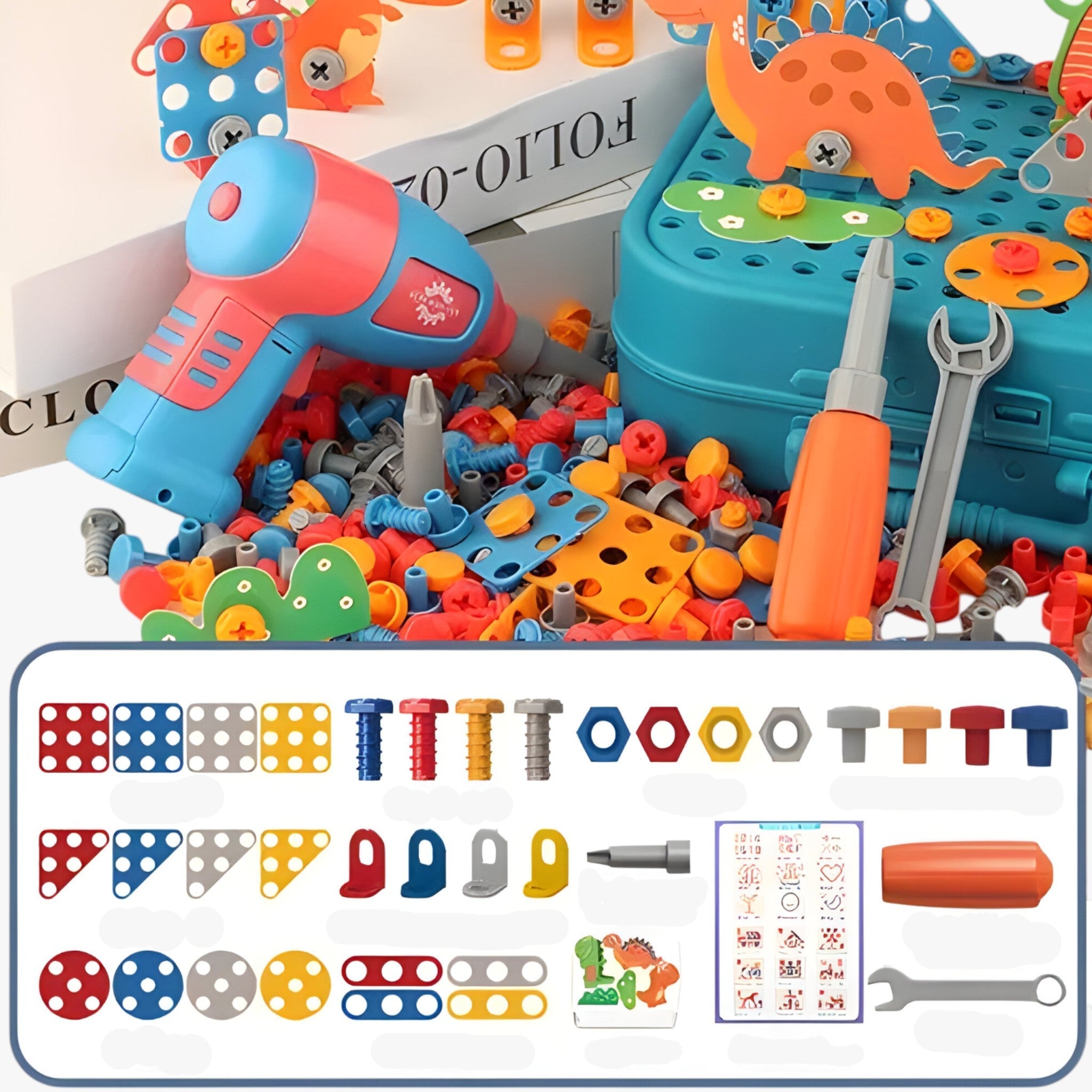 Skruetvinge™ - Sjov med Kreativ Leg - Skruetrækker - Grøn - baby - {{ product_tags }
