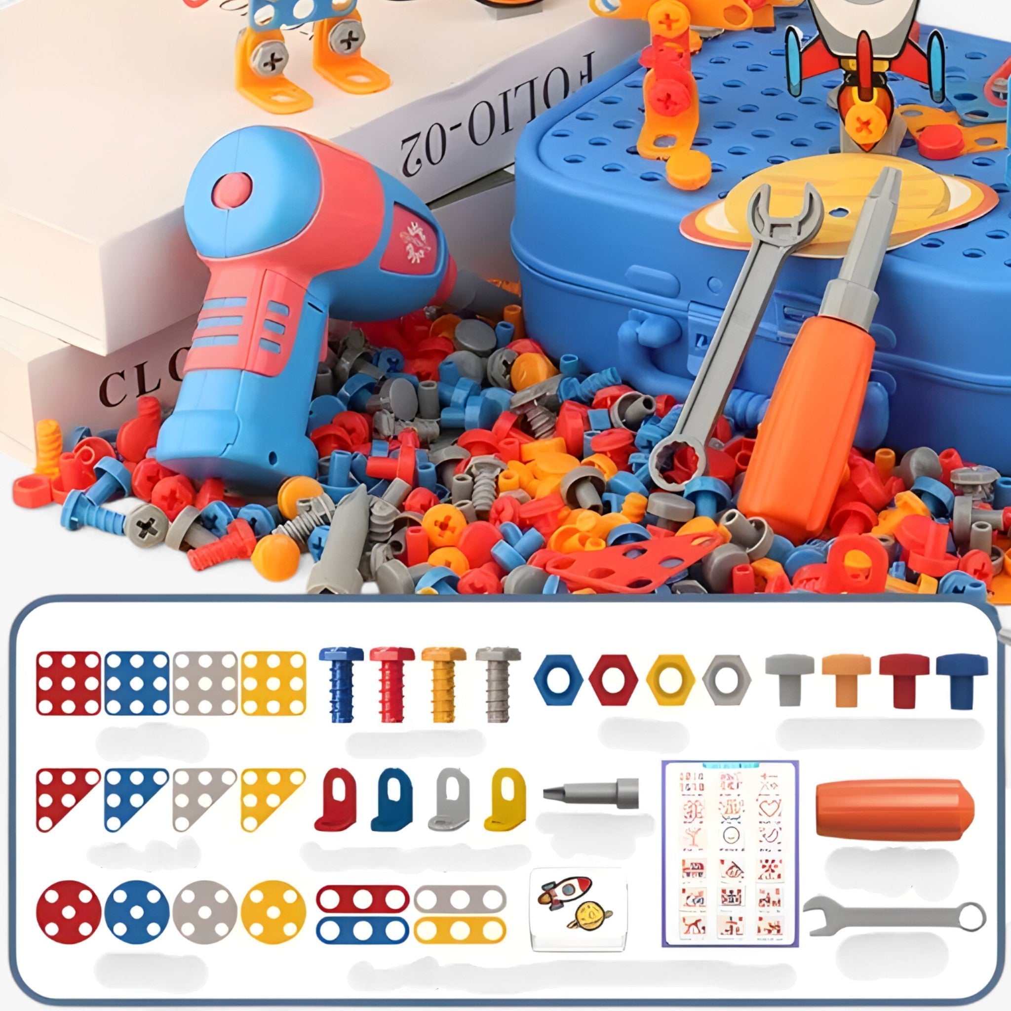 Skruetvinge™ - Sjov med Kreativ Leg - Skruetrækker - Blå - baby - {{ product_tags }