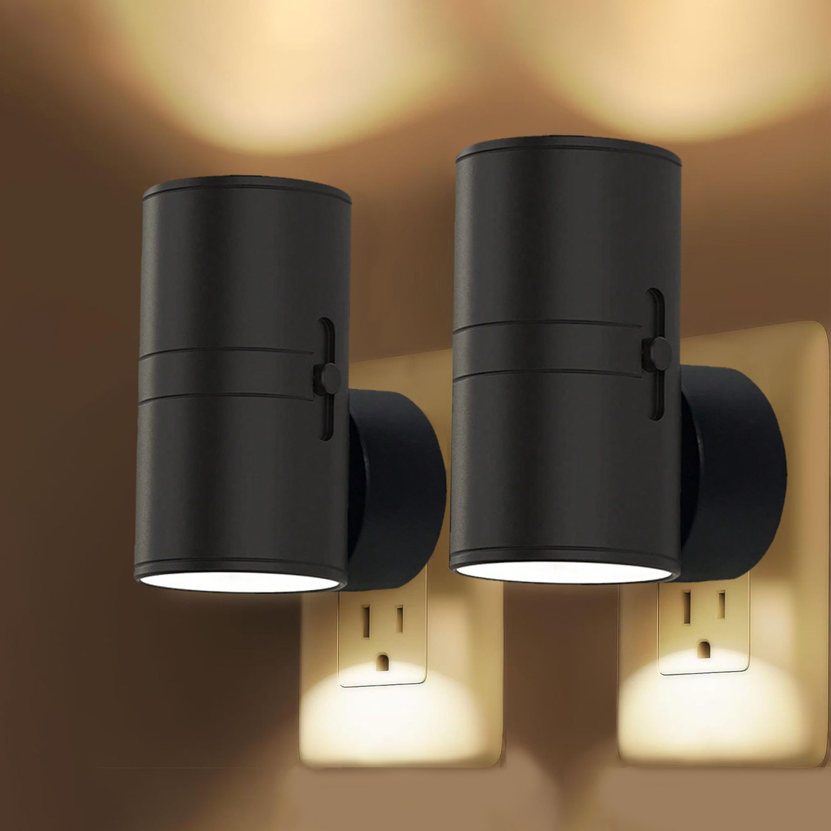 Dæmpbart Væg-natlys – LED Stikkontakt-lampe til Soveværelse & Entré - - Wall Night Light - {{ product_tags }