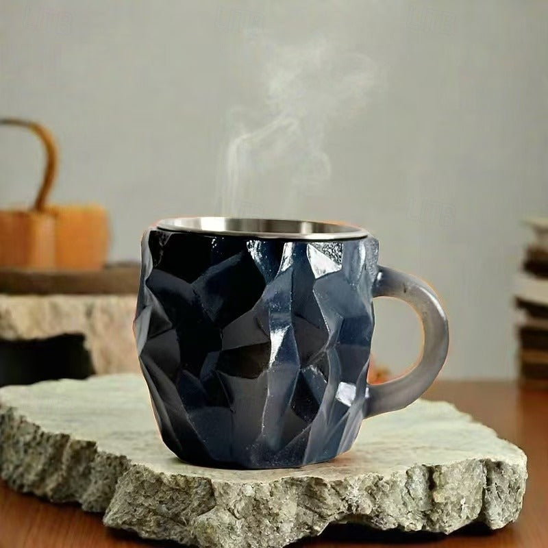 Kaffekop i krystalglas - Unikt design, holdbar, farverig - Blå - Top 100 sk - {{ product_tags }