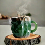 Kaffekop i krystalglas - Unikt design, holdbar, farverig