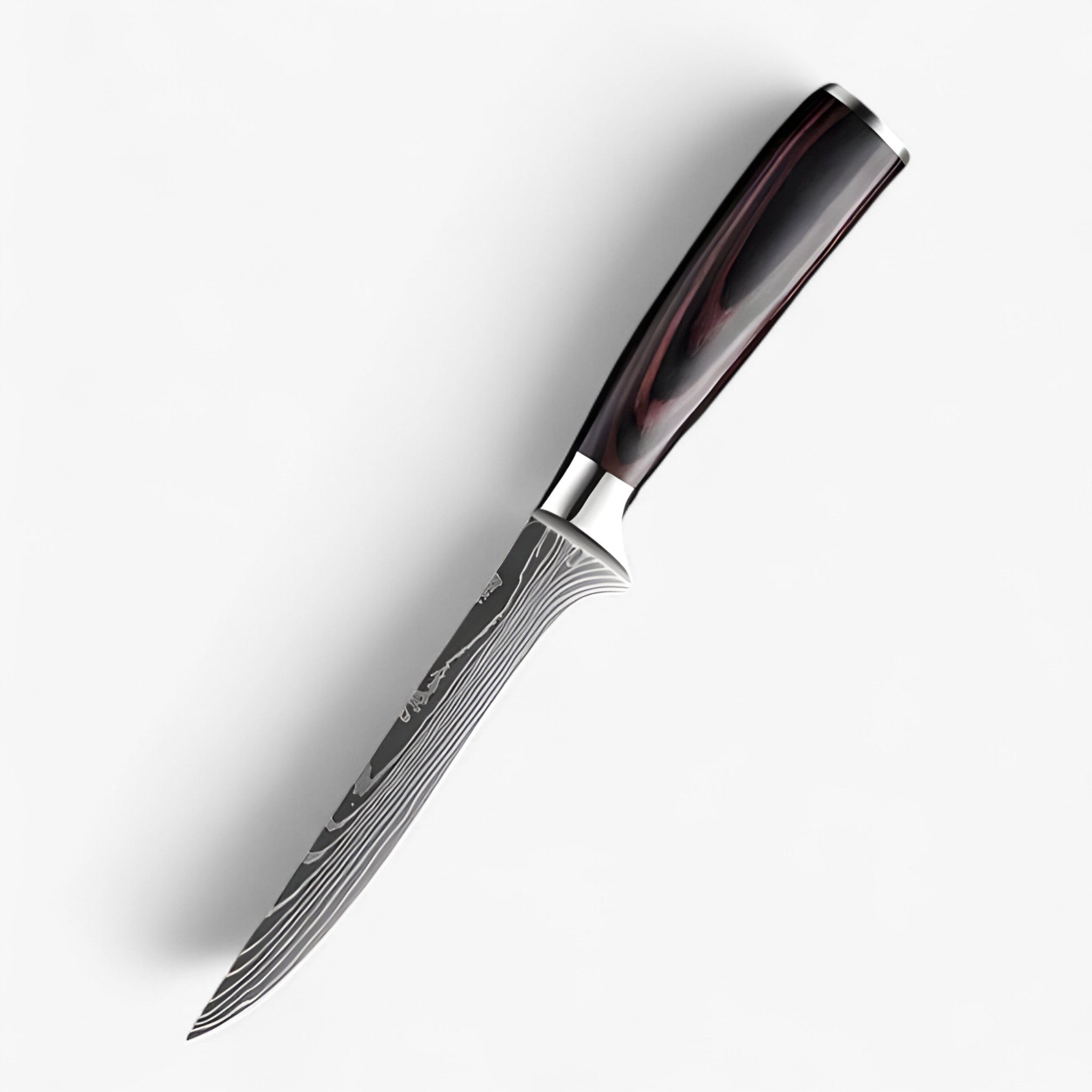 Calla - høj kvalitet japansk køkkenknivssæt med damaskusmønster - 6” FILETTKNIV - Calla - høj kvalitet japansk køkkenknivssæt med damaskusmønster - €25 - {{ product_tags }