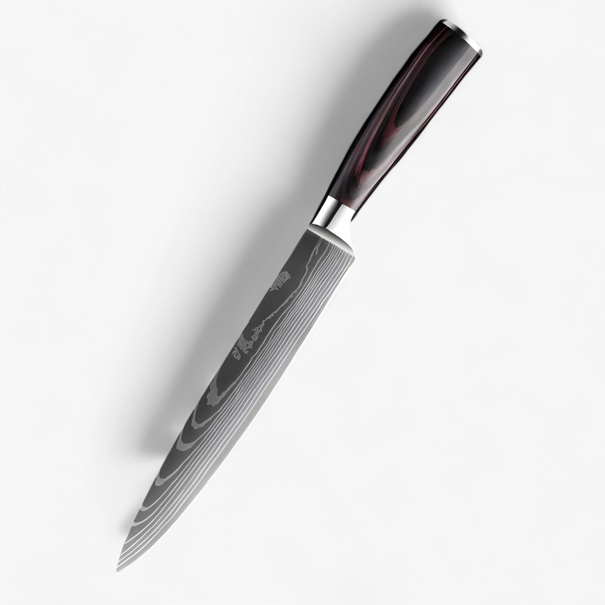 Calla - høj kvalitet japansk køkkenknivssæt med damaskusmønster - 8” KØDKNIV - Calla - høj kvalitet japansk køkkenknivssæt med damaskusmønster - €25 - {{ product_tags }