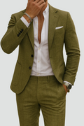 Herre Jakkesæt - Slim Fit Blazer & Bukser, Alsidigt Look