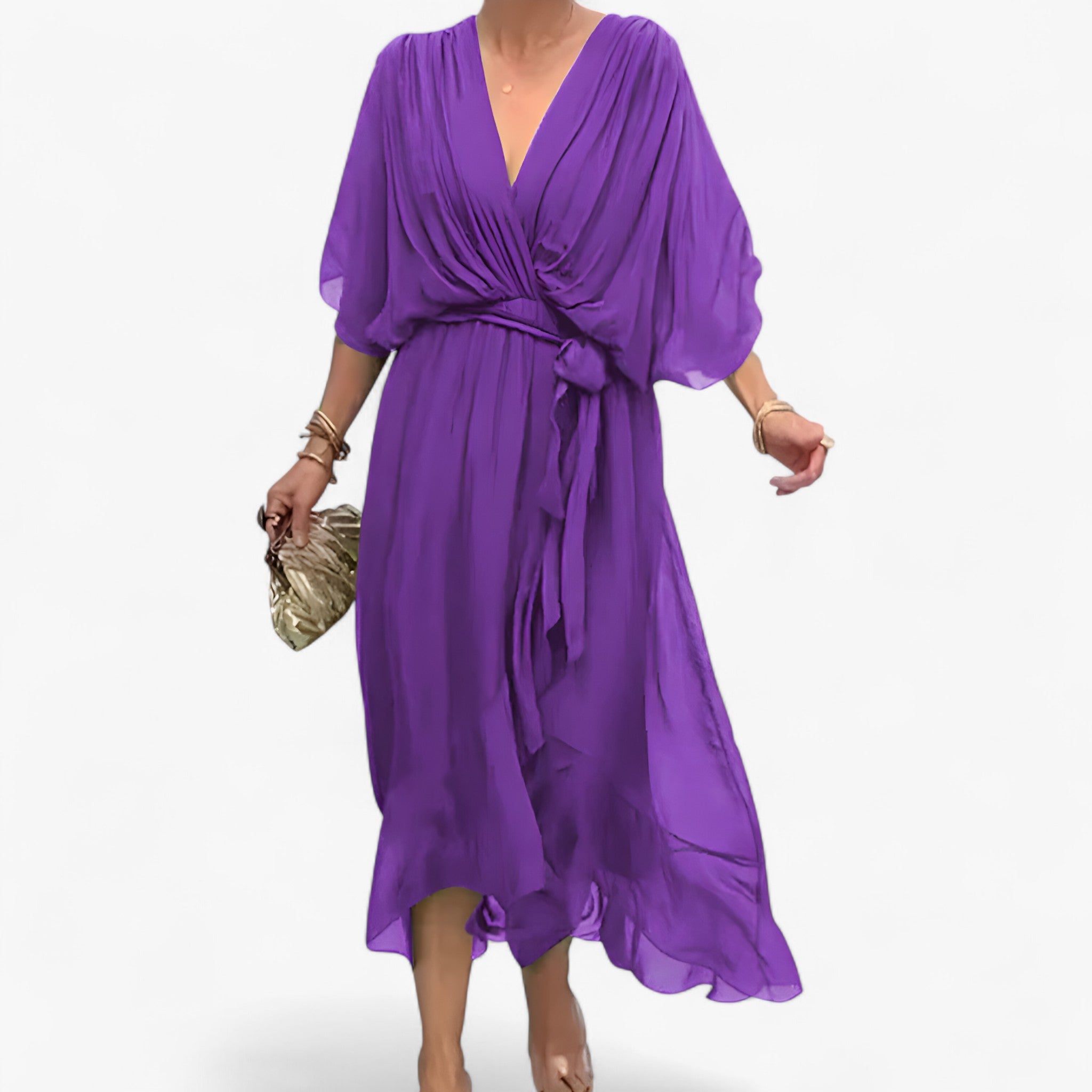 Aliyah | Kvinders Chiffon Kjole - Lilla - women's fashion - {{ product_tags }