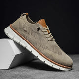 Men's Shoes in Breathable Mesh Fabric – Comfortable Lace-up Shoes for Everyday Use