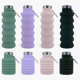 Flexible 500ml silicone water bottle