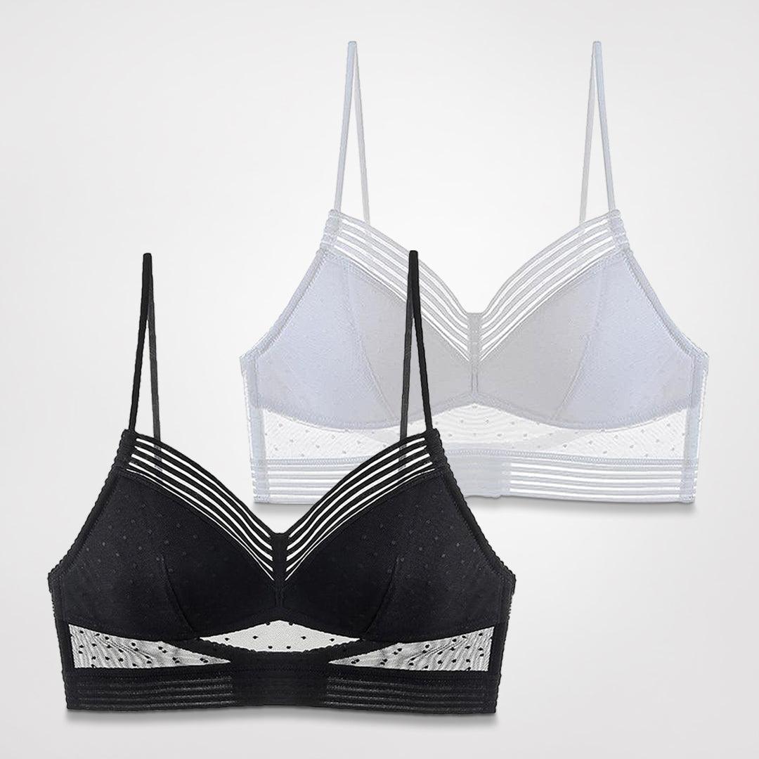 Løfte-bh til lav ryg (1+1 gratis) - Sort og hvid - women's fashion - {{ product_tags }