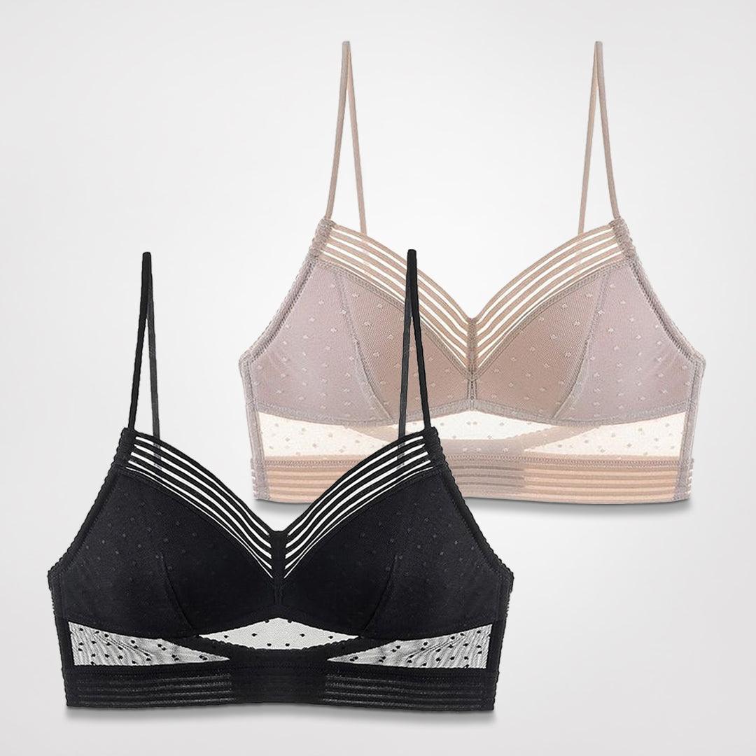 Løfte-bh til lav ryg (1+1 gratis) - Sort og beige - women's fashion - {{ product_tags }