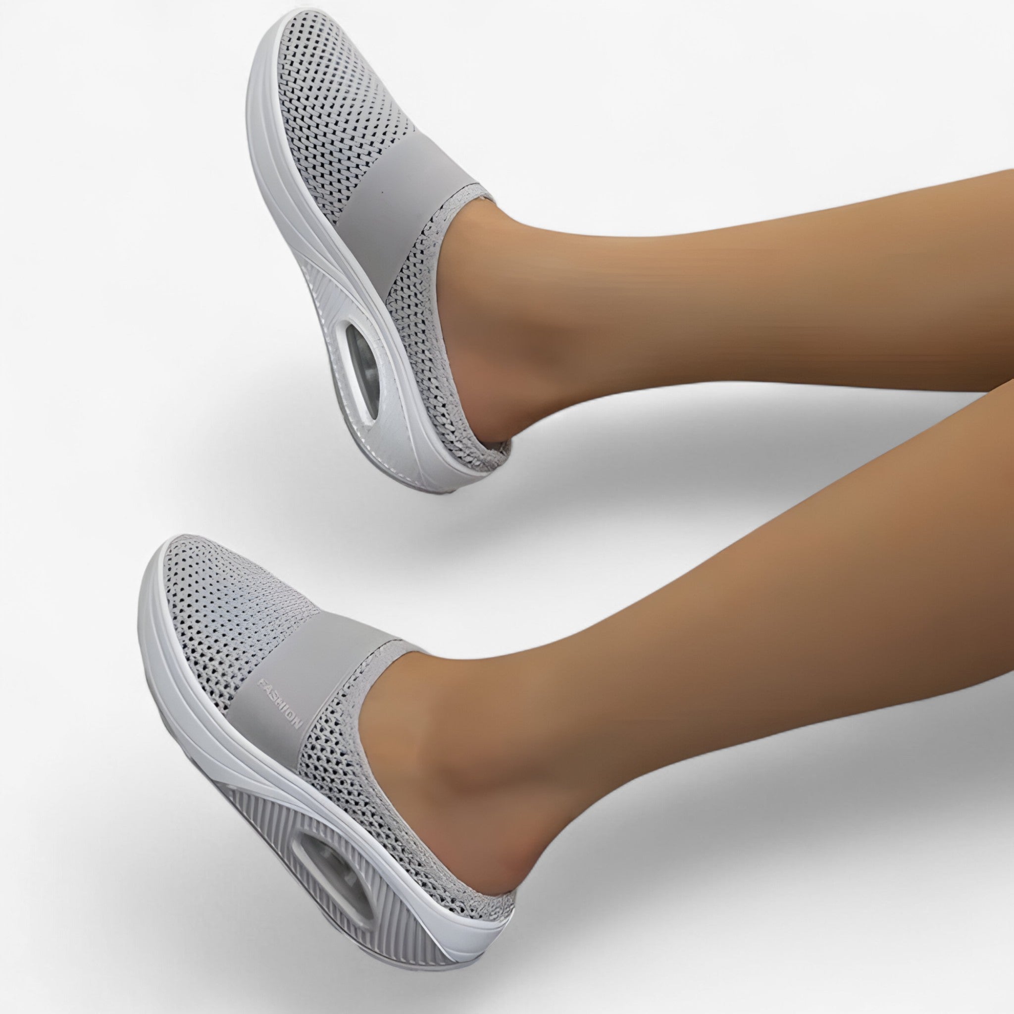Freja | Komfortable Sko – Lethed og Friskhed til Hverdagens Skridt - Grå - shoes - {{ product_tags }