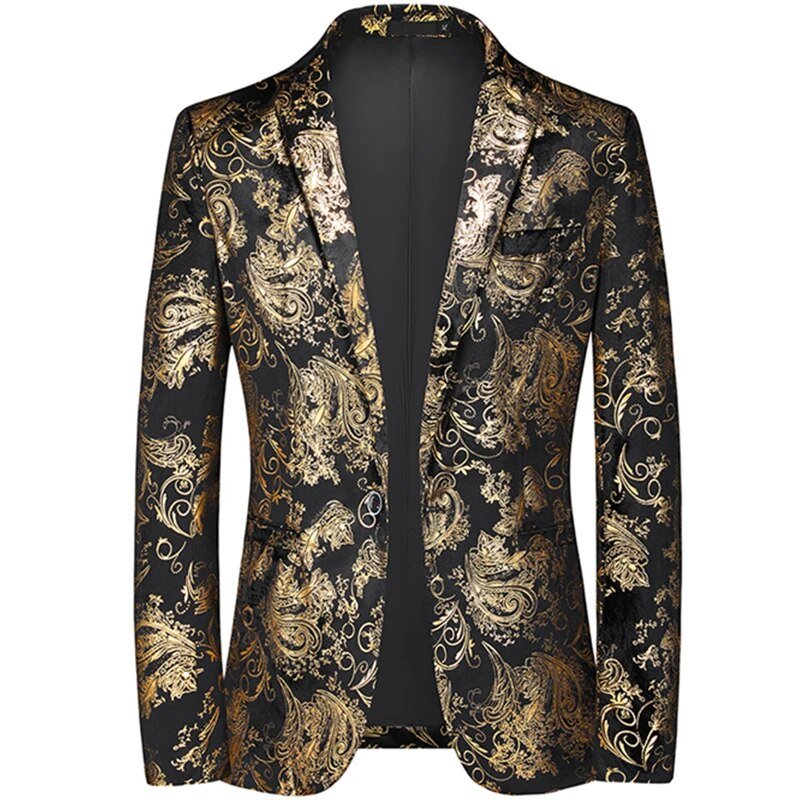Herre Business Blazer - Barokprint, Oscar