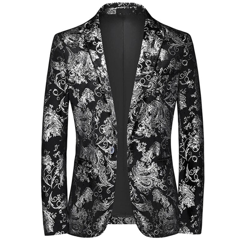Herre Business Blazer - Barokprint, Oscar