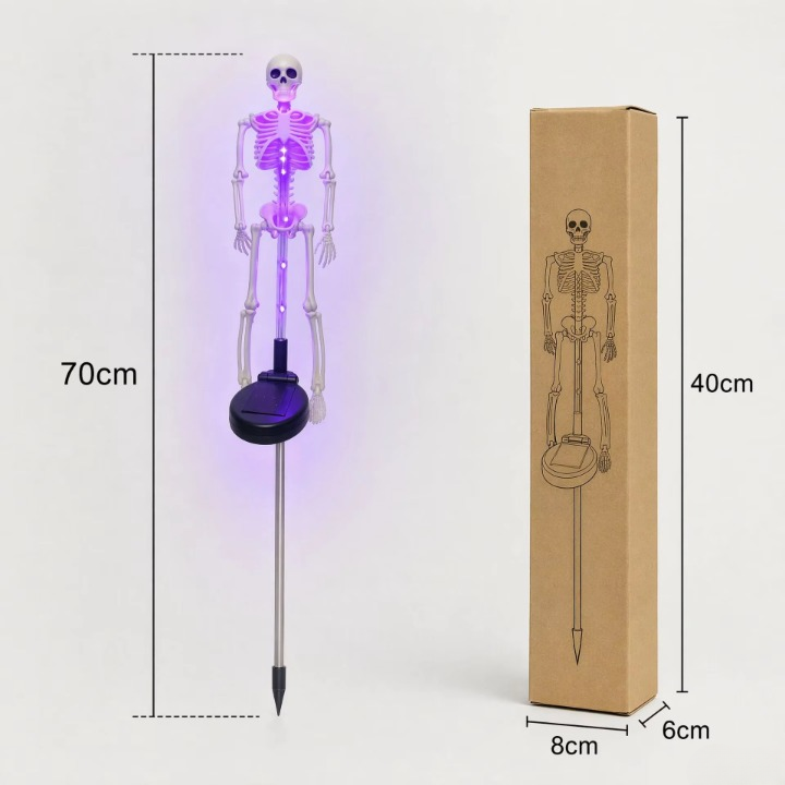 Solcelle-skelet Havespyd Lys - LED Halloween Havedekoration - - Halloween Decor - {{ product_tags }