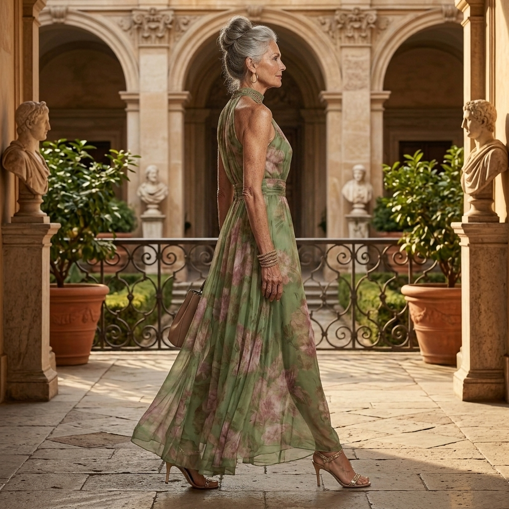 SARA | ELEGANT BLOMSTERKJOLE
