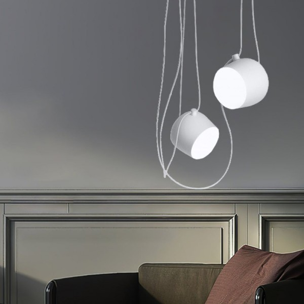 Vera | Hängende Loftlampe Moderne Elegant - Sort-Hvid Design med E27-Fassung, LED-kompatibel