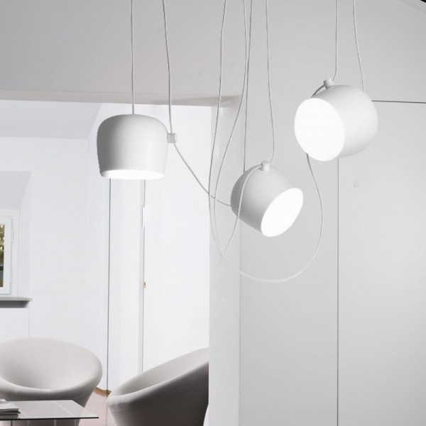 Vera | Hängende Loftlampe Moderne Elegant - Sort-Hvid Design med E27-Fassung, LED-kompatibel