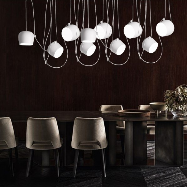 Vera | Hängende Loftlampe Moderne Elegant - Sort-Hvid Design med E27-Fassung, LED-kompatibel