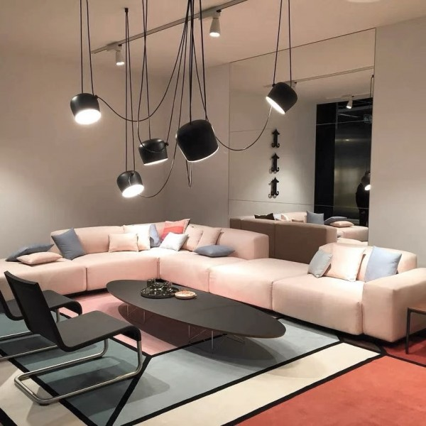 Vera | Hängende Loftlampe Moderne Elegant - Sort-Hvid Design med E27-Fassung, LED-kompatibel
