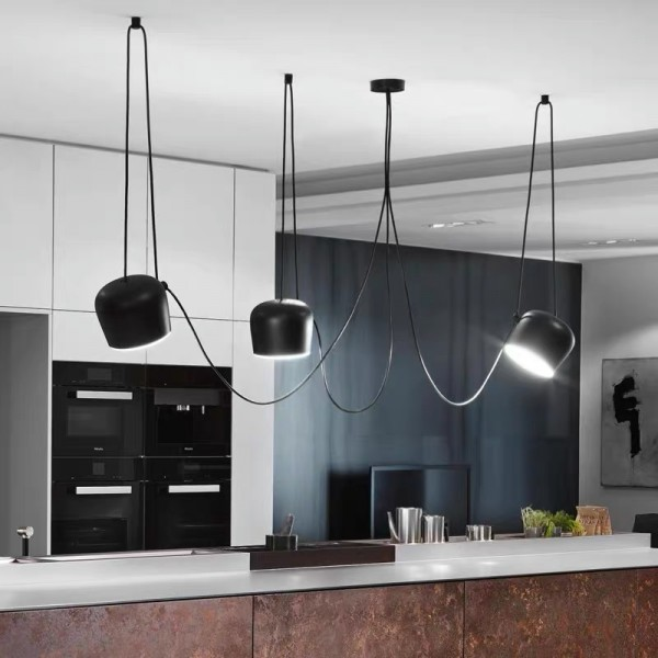 Vera | Hängende Loftlampe Moderne Elegant - Sort-Hvid Design med E27-Fassung, LED-kompatibel