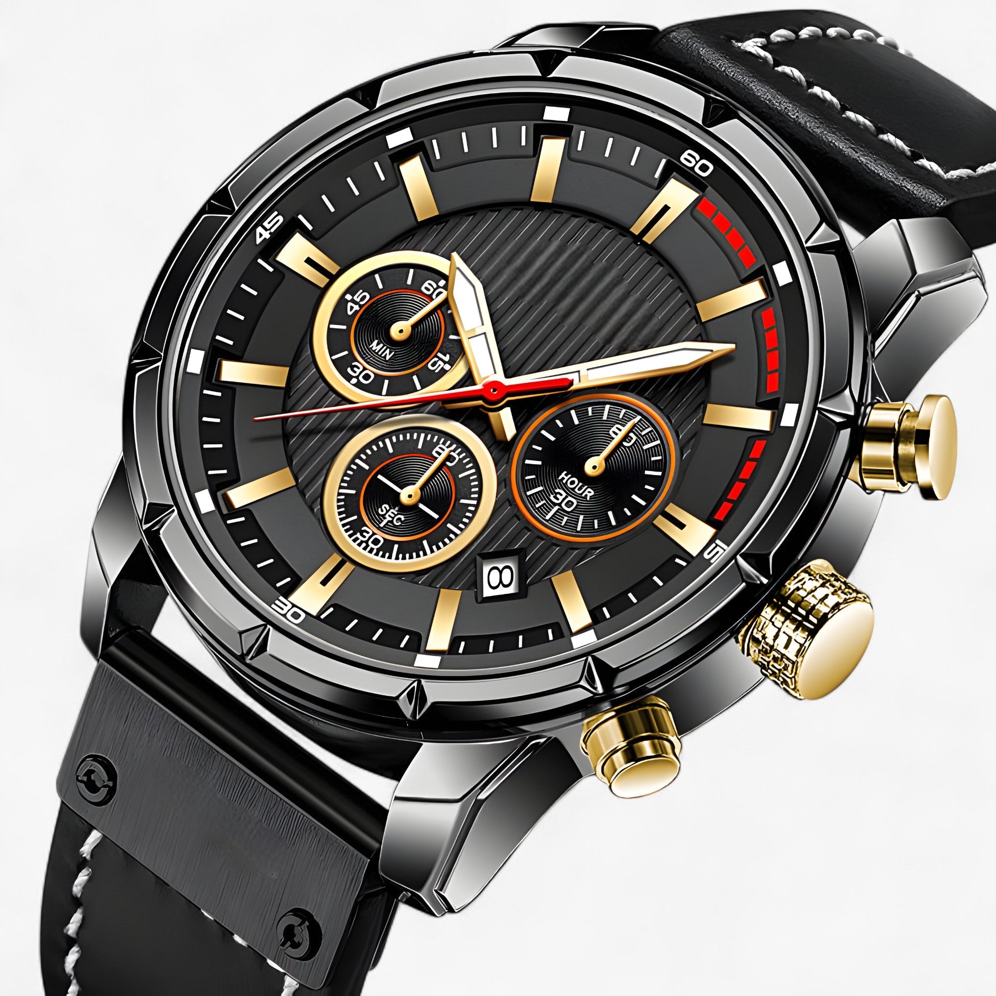 DOM Titan | Herreur til mænd - Robust stil med integreret lys - - watches - {{ product_tags }