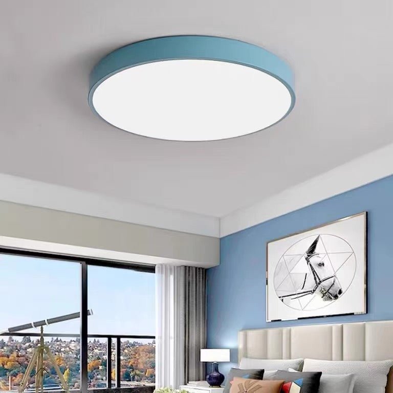 Moderne Rund LED Loftslampe Flad Disk